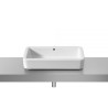 Element lavabo de porcelana de sobre encimera Blanco