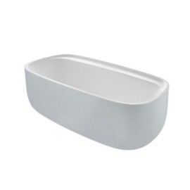 Beyond Bañera de SURFEX® oval con desagüe Perla/Blanco