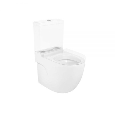 Meridian Taza compacta con salida dual Blanca