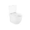 Meridian Taza compacta con salida dual Blanca