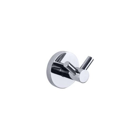 Niza percha doble inox brillo